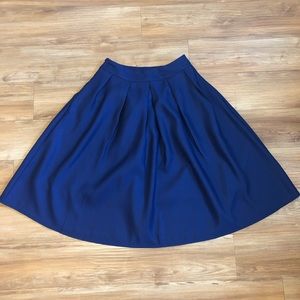 Navy Blue Midi Skirt | Face N Face